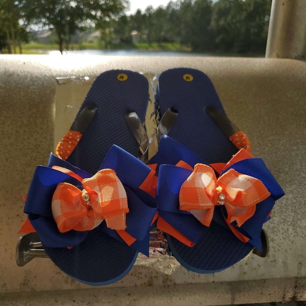 Custom designed flip flops. - Picture 2 of 3